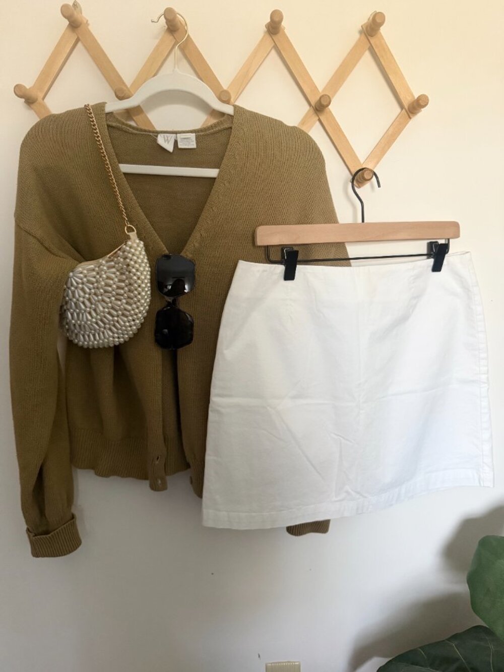 Women's Tan and Brown Cardigan